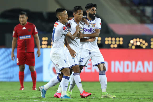 NorthEast United, Chennaiyin split points in final game of league phase