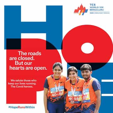 TCSW 10K Bengaluru #HopeRunsWithin campaign to salute COVID-19 heroes