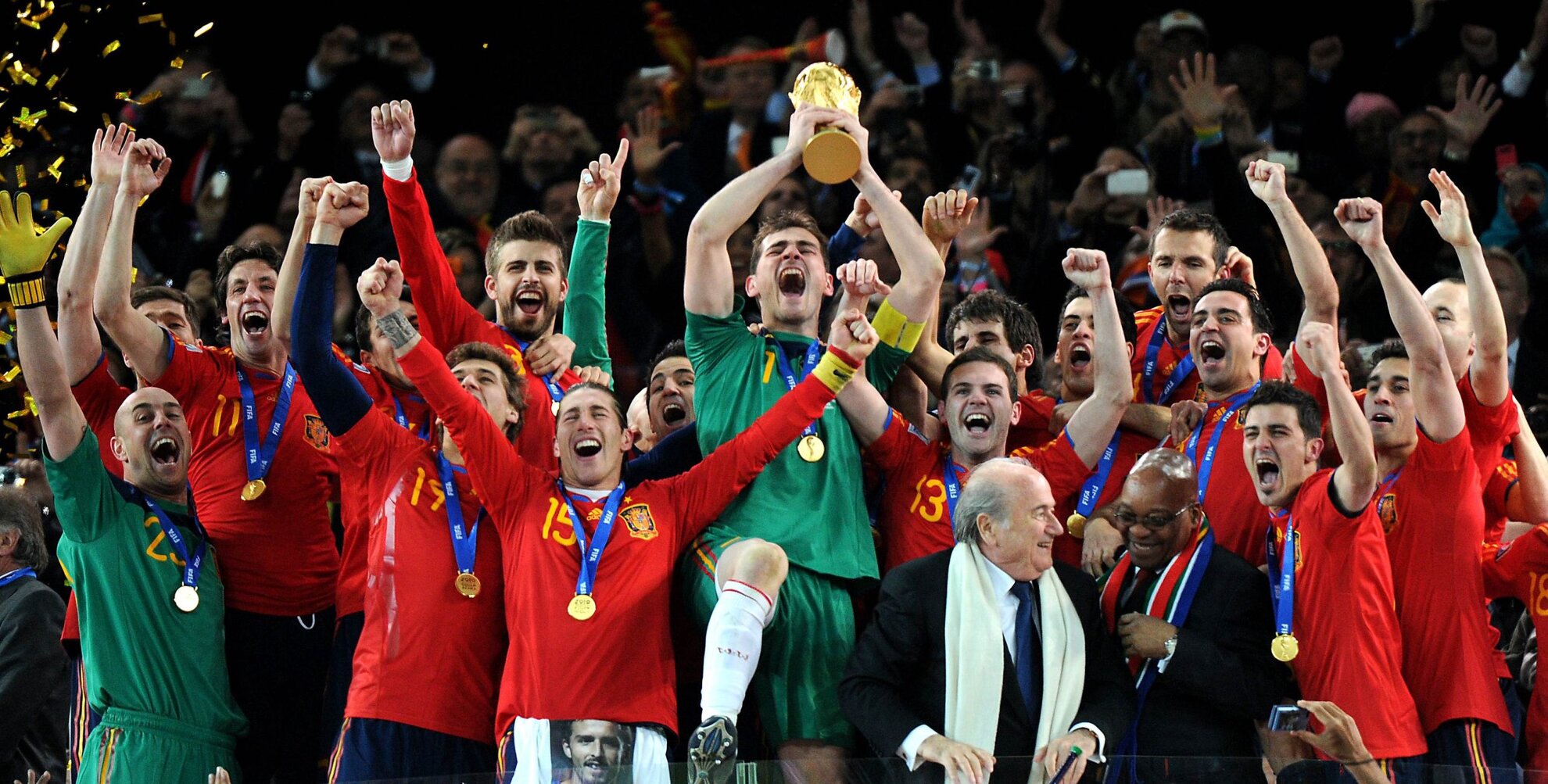 España consiguió la gloria en 2010