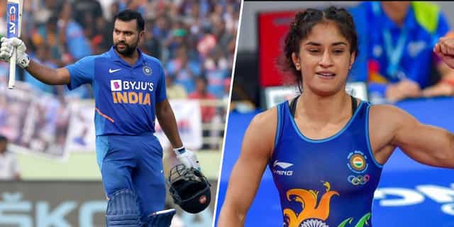 Vinesh Phogat, Rohit Sharma and two others recommended for Khel Ratna