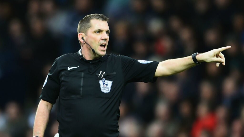 Top five referees who have officiated the most Premier League games