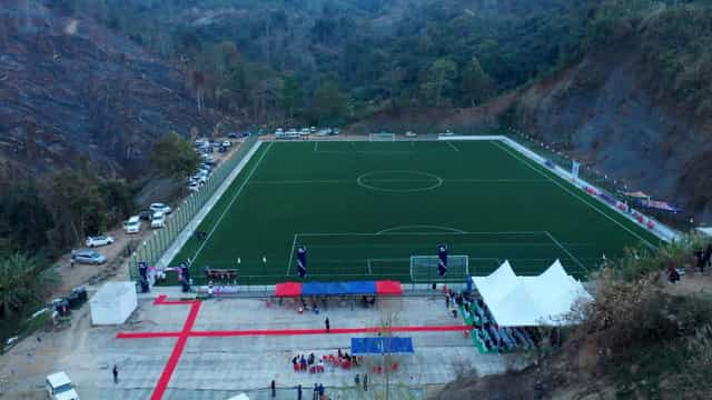 Robert Royte unveils FIFA-funded Mizoram Football Association Ground