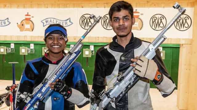 ISSF World Cup: Indian duo grabs gold in 10m Air Rifle Mixed event