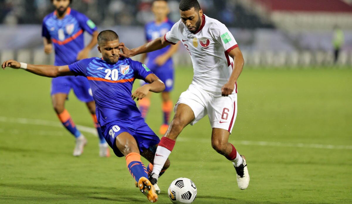 Abdel Aziz Hatim's goal helps Qatar beat 10man India