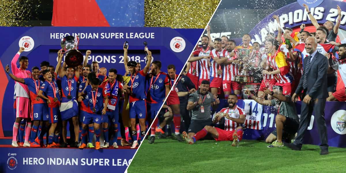 How have defending champions performed in ISL over the years?
