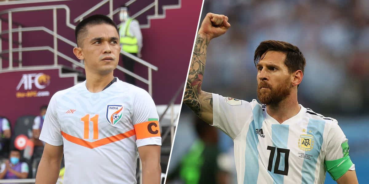 Sunil Chhetri says there is no comparison between him and Lionel Messi