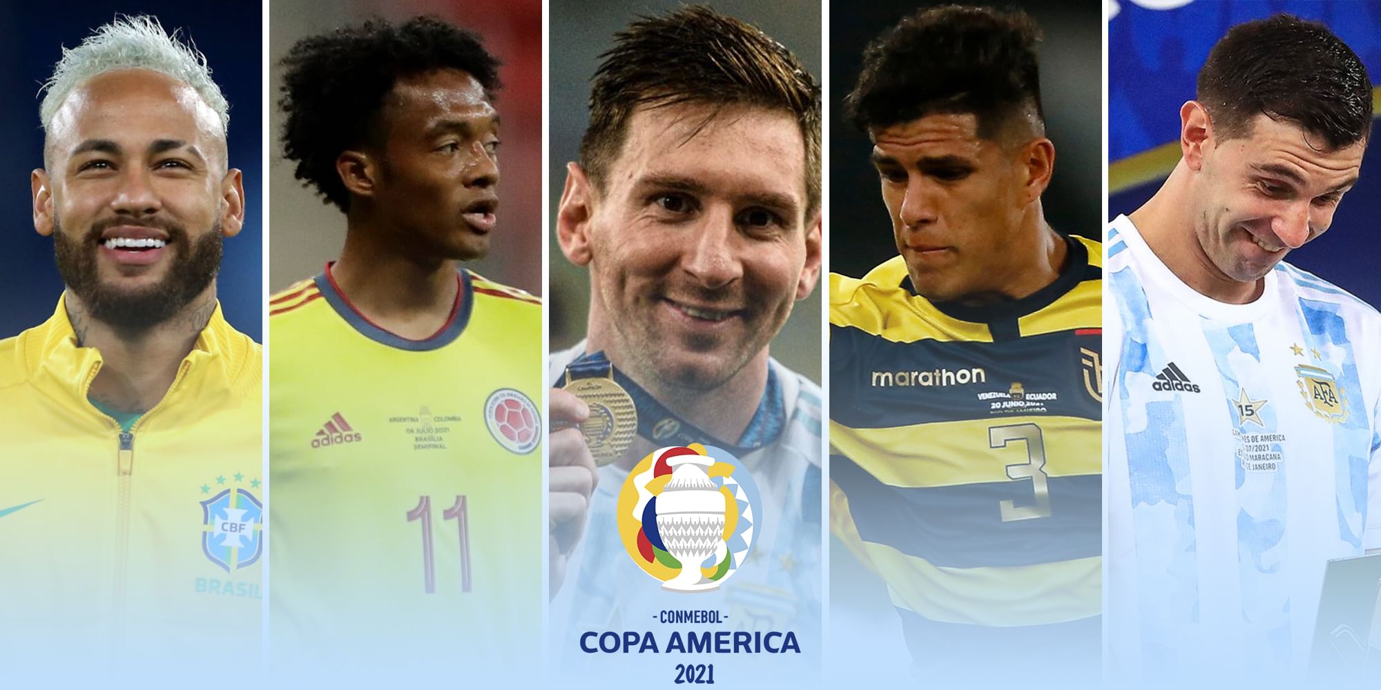 Messi Martinez Stars In Copa America 21 Team Of The Tournament