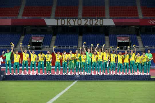 Five nations who have won most gold medals in men's football at Olympics