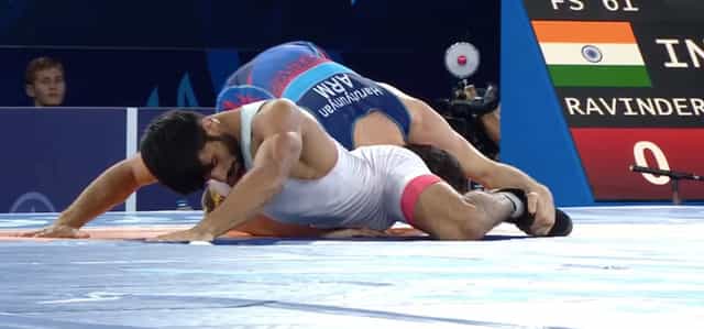Ravinder loses World Wrestling Championships bronze medal bout