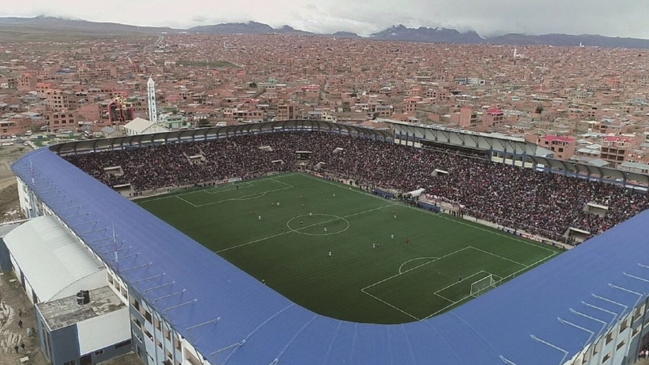 Top 10 highest altitude football stadiums in the world