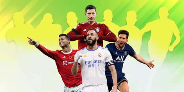 Who are the top 10 players with most goals in 2021?