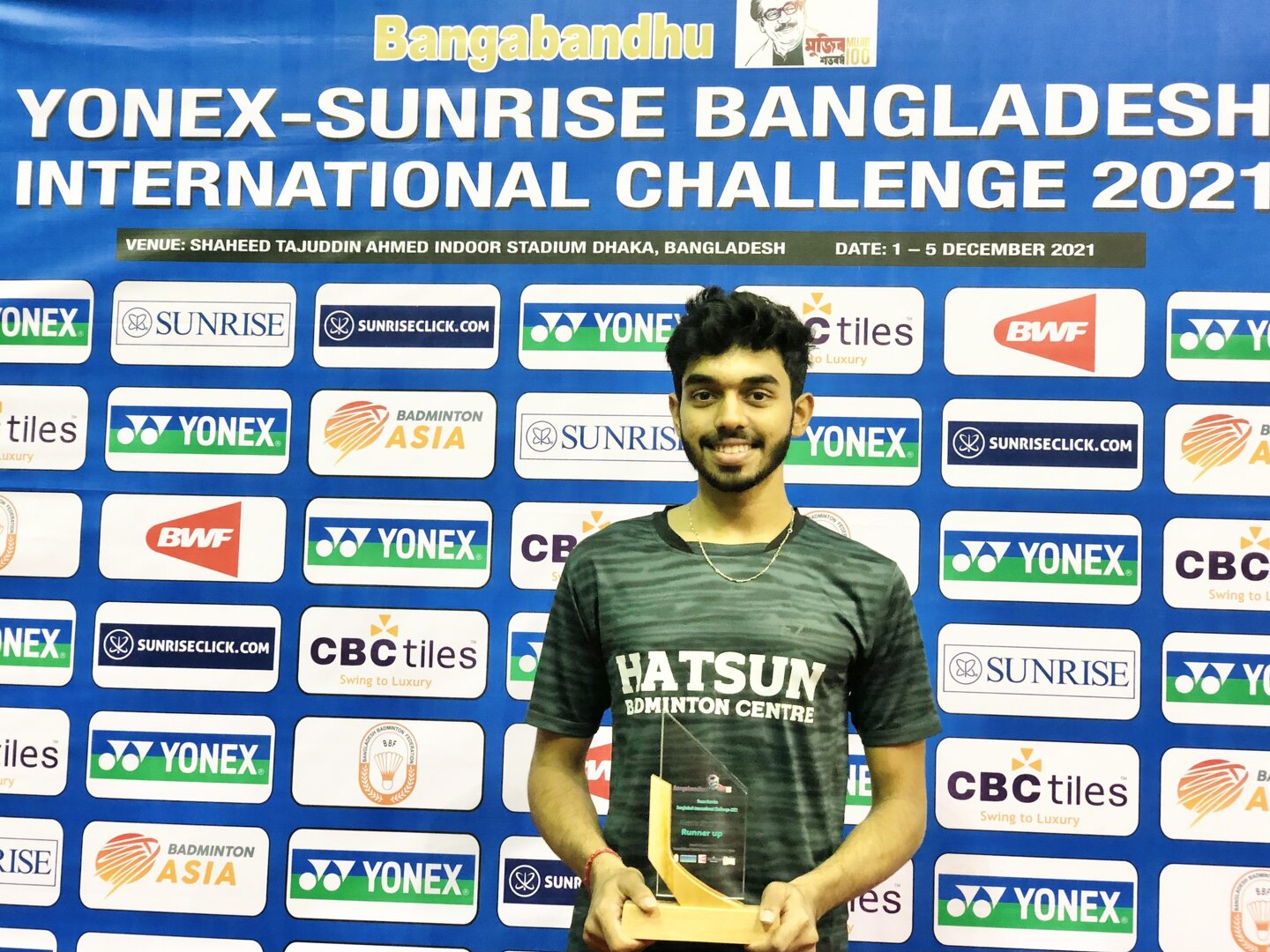 Rithvik Sanjeevi finishes runner-up at Bangladesh International Challenge