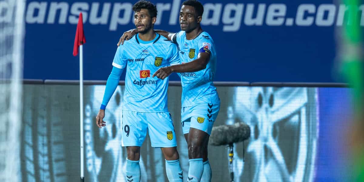Ogbeche hat-trick powers Hyderabad to win over SCEB, top of the table