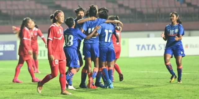 India rout Nepal to kick-off SAFF U-18 Women's Championship in style