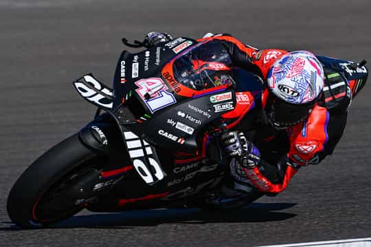 Aleix Espargaro handed Aprilia Racing their first MotoGP pole position
