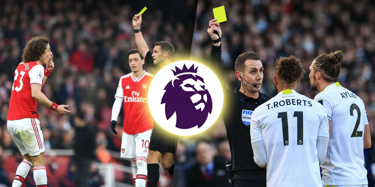 Five clubs with the most yellow cards in a single Premier League season