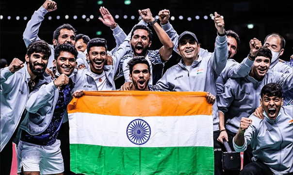 PM Narendra Modi congratulates Indian shuttlers for Thomas Cup win