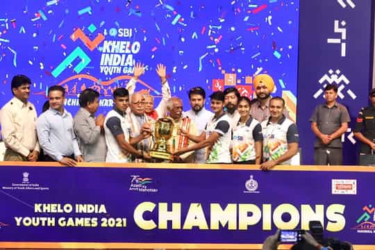 Haryana crowned as the Champions of Khelo India Youth Games 2021