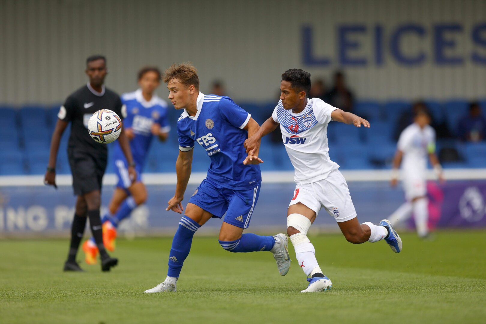 Bengaluru FC in action against leicester City