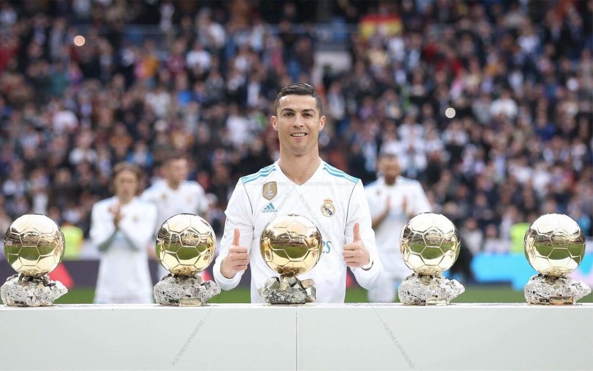 Top 10 footballers with most Ballon d'Or nominations