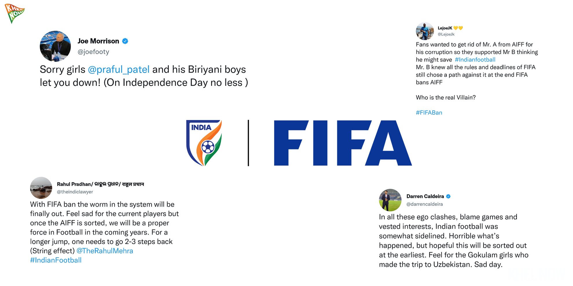 AIFF FIFA Ban Twitter reactions