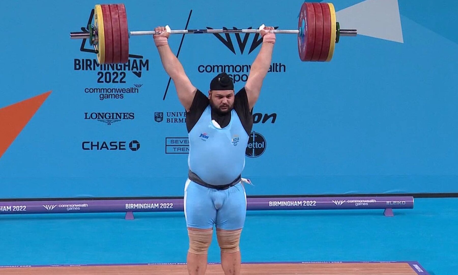 Gurdeep Singh lifts bronze in weightlifting +109kg at CWG 2022