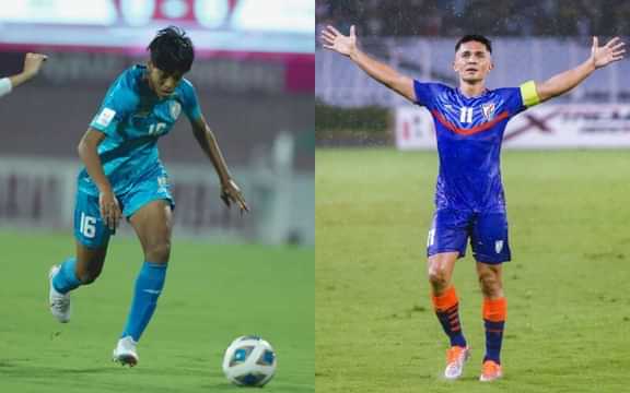 Sunil Chhetri, Manisha Kalyan win AIFF Footballer of the Year award