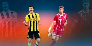 Top five players with most goals in Bayern Munich vs Borussia Dortmund