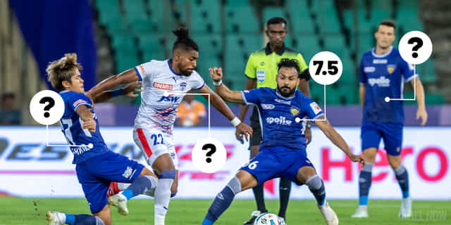 Ratings: Prasanth, Jiteshwor shine as Chennaiyin FC, Bengaluru FC share spoils