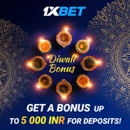 Special Diwali Bonus Of Up To 5 000 INR At 1xBet