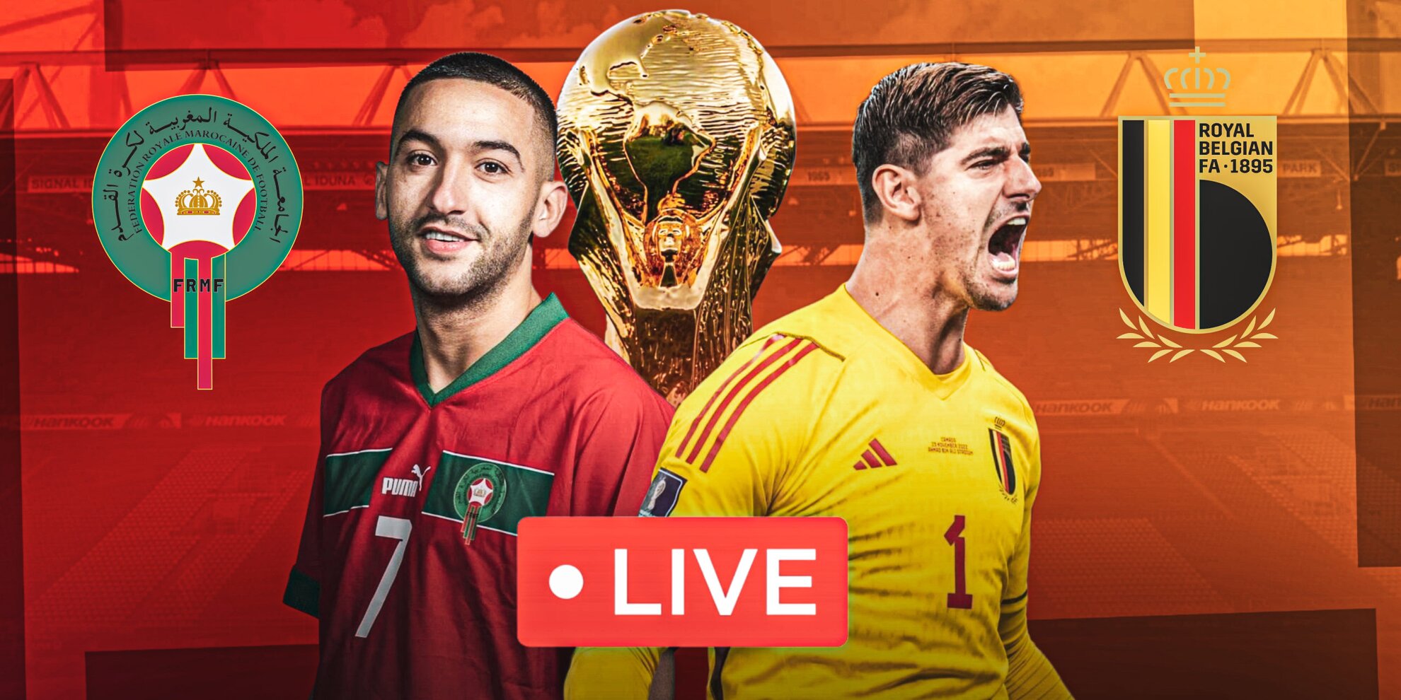 Belgium vs Morocco Live