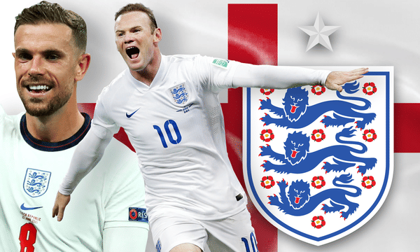 Which footballers have represented England in six major tournaments?