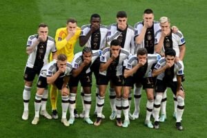 Germany players cover mouths in World Cup 2022 team photo amid OneLove armband controversy