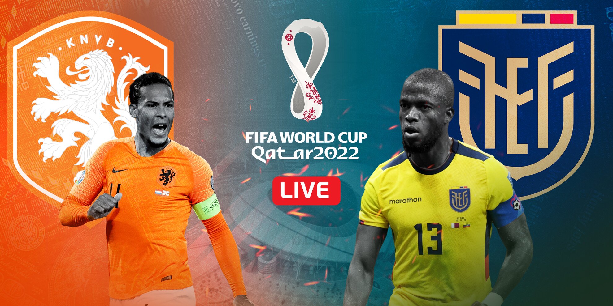 Netherlands vs Ecuador Live