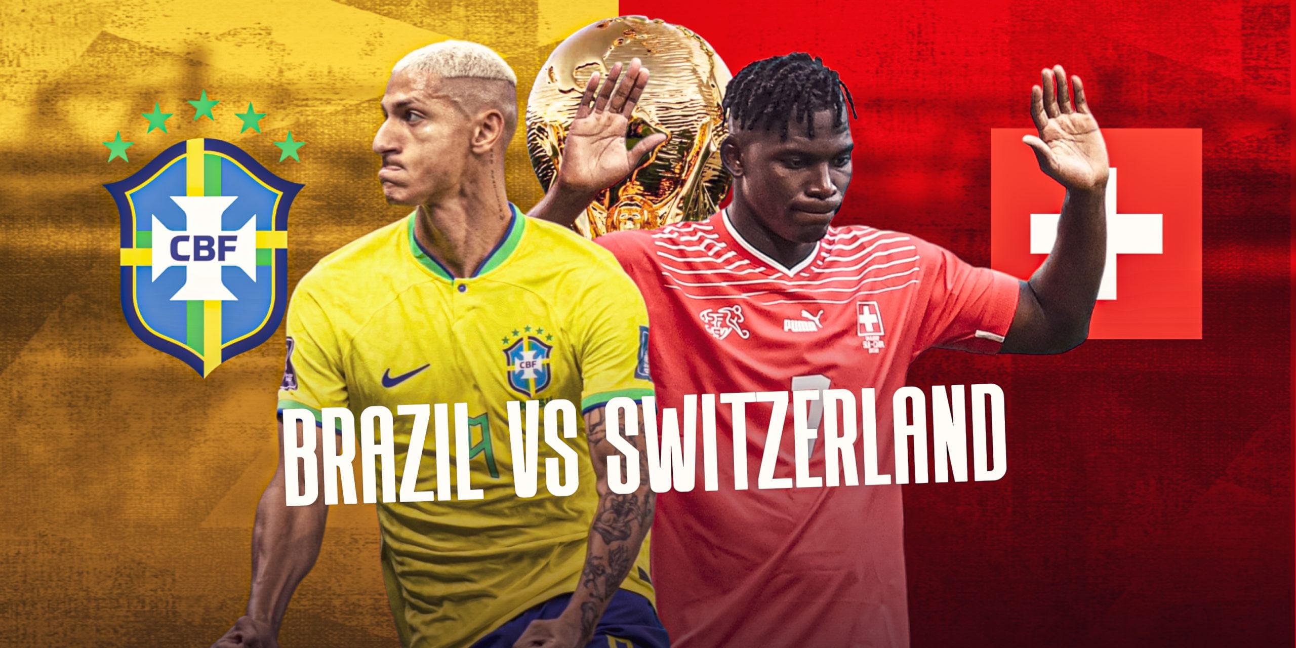 Brazil vs Switzerland Predicted lineup, Injury news, headtohead