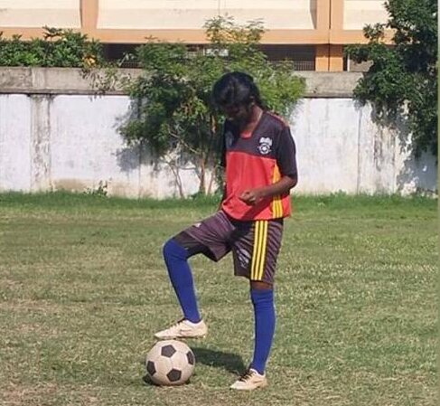 R Priya Chennai Footballer