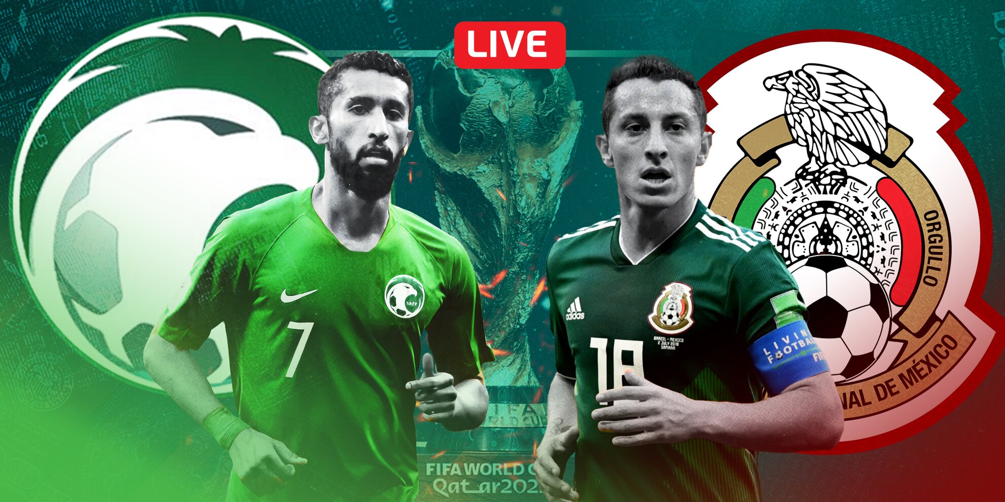 Saudi Arabia vs Mexico Live