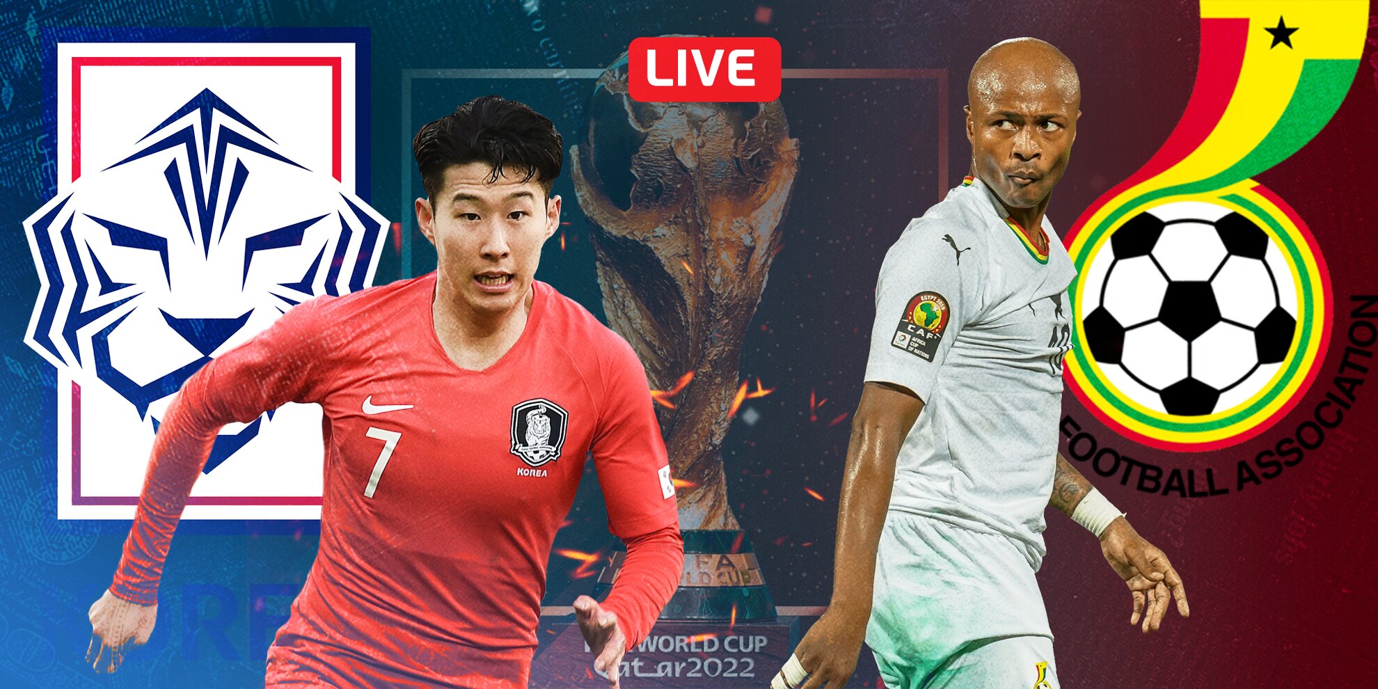 South Korea vs Ghana Live