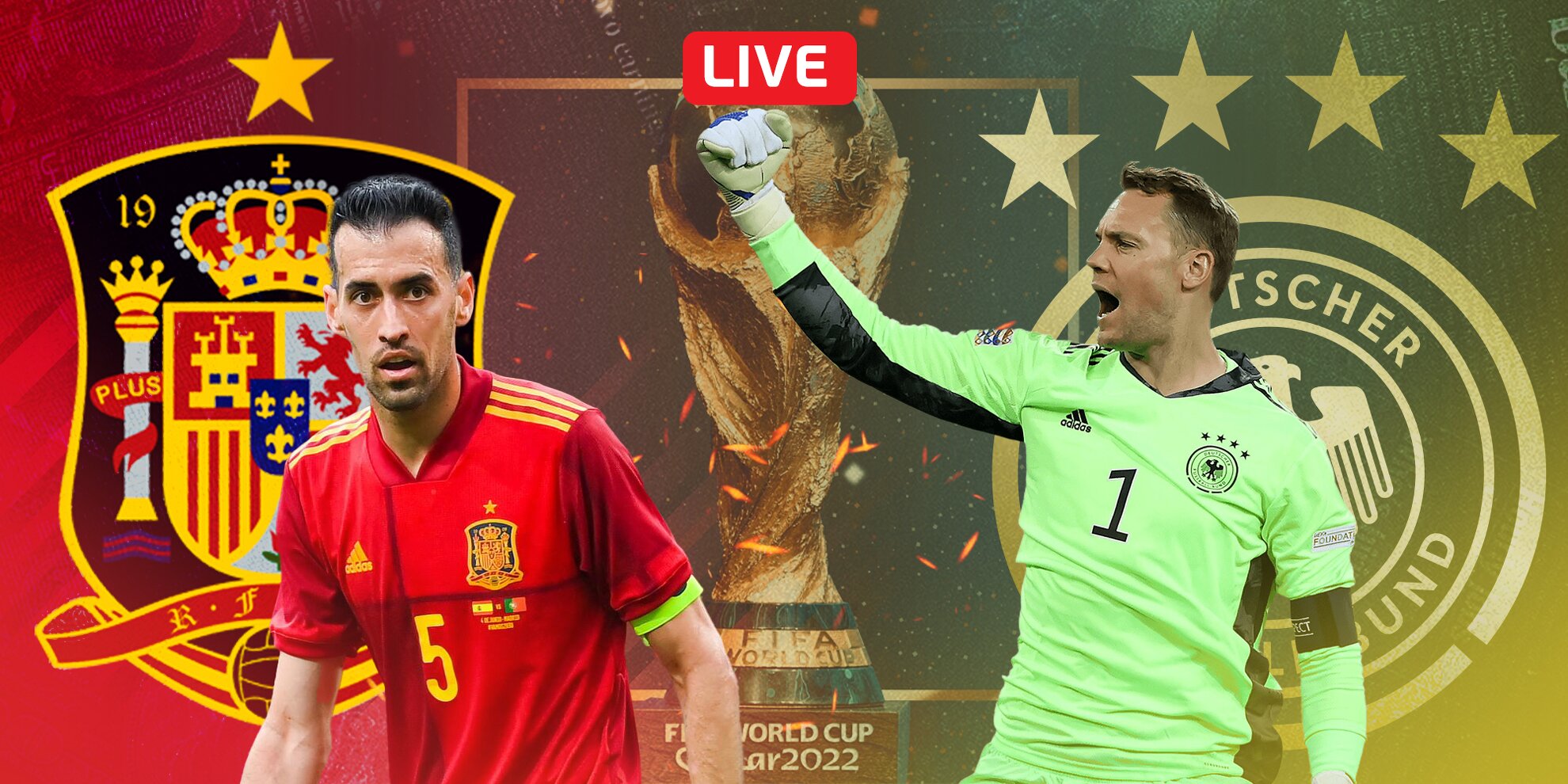 Spain vs Germany Live