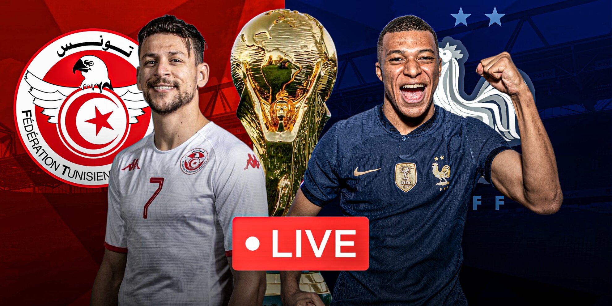 Tunisia vs France Live