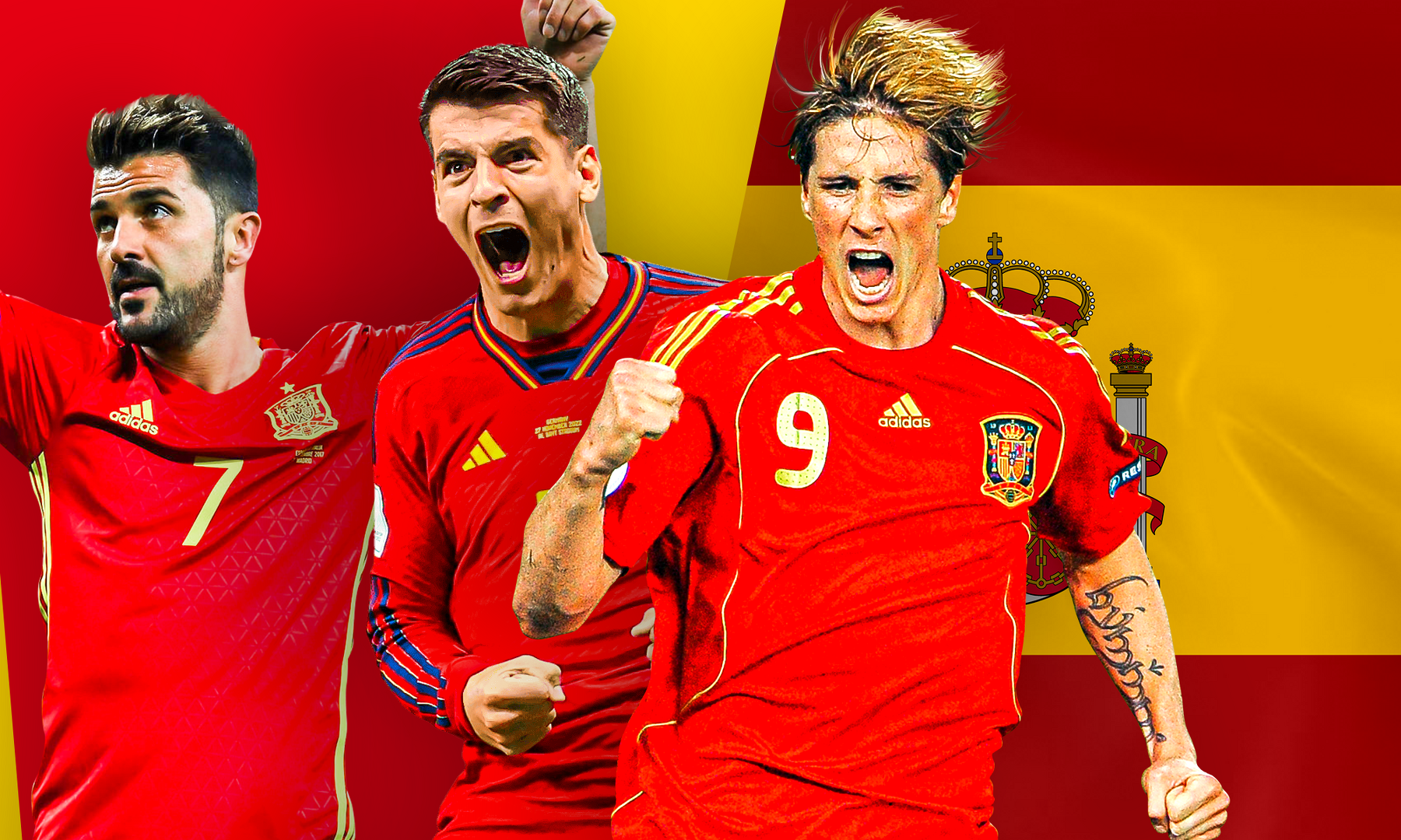 Who are the top goalscorers for Spain national football team?