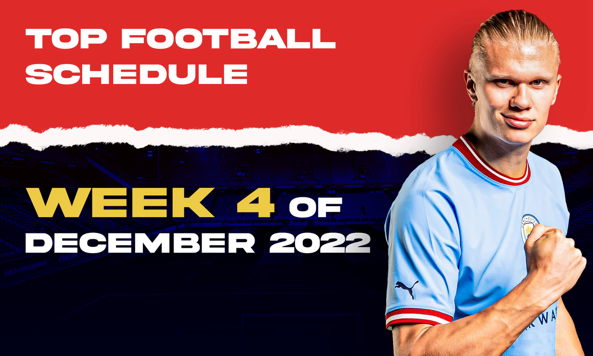 Top football schedule for week 4 of December 2022