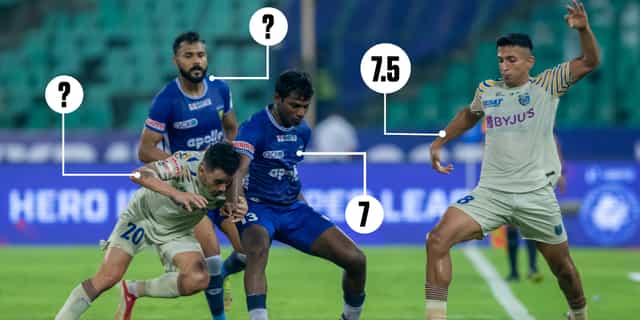 Ratings: Sahal, Ajith Kumar impress as Chennaiyin FC, Kerala Blasters share spoils
