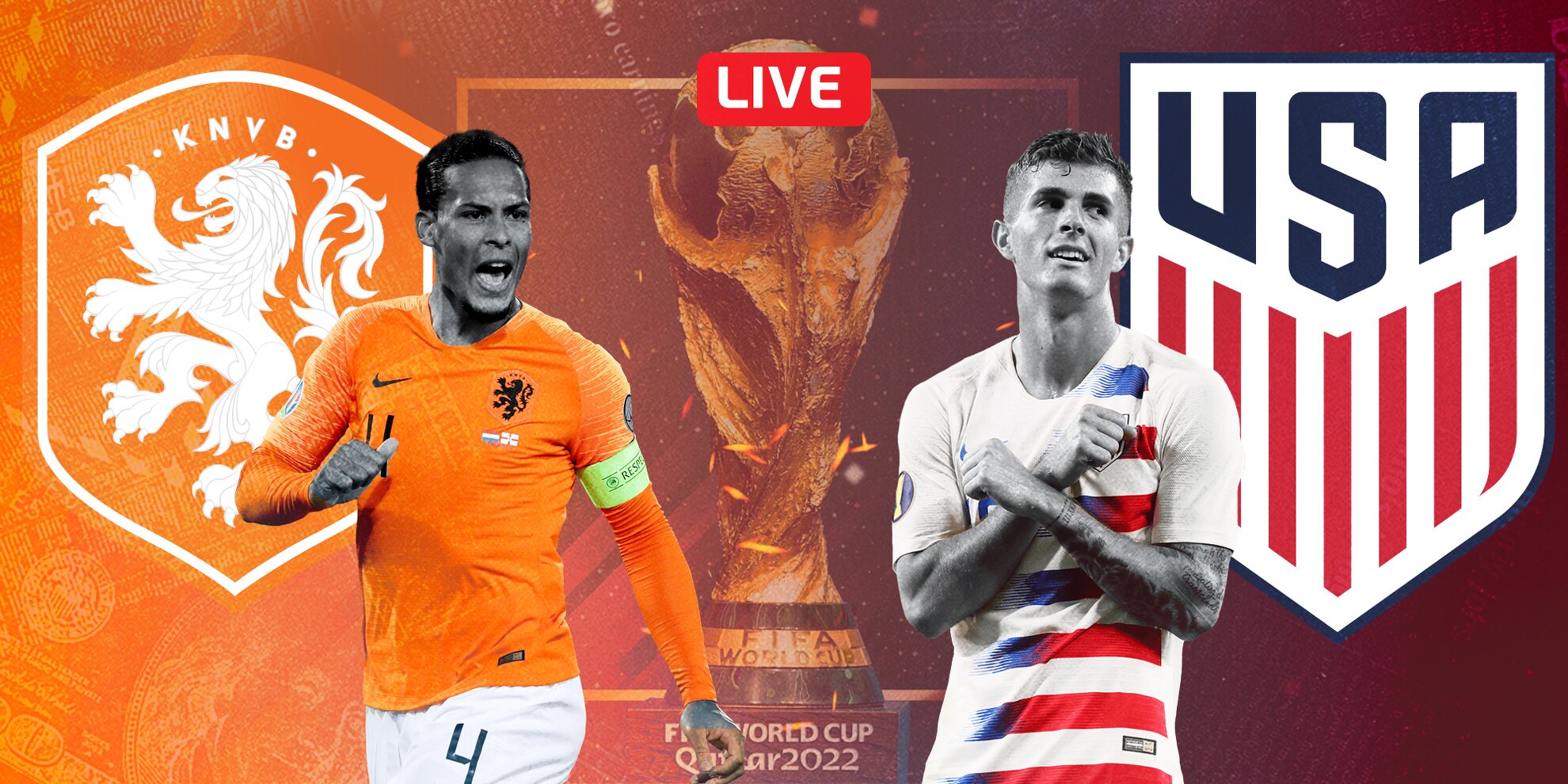 Netherlands vs USA Live