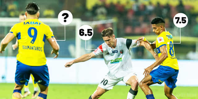 Ratings: Dimitrios' brace against NorthEast United guides Kerala Blasters to their fifth consecutive home win