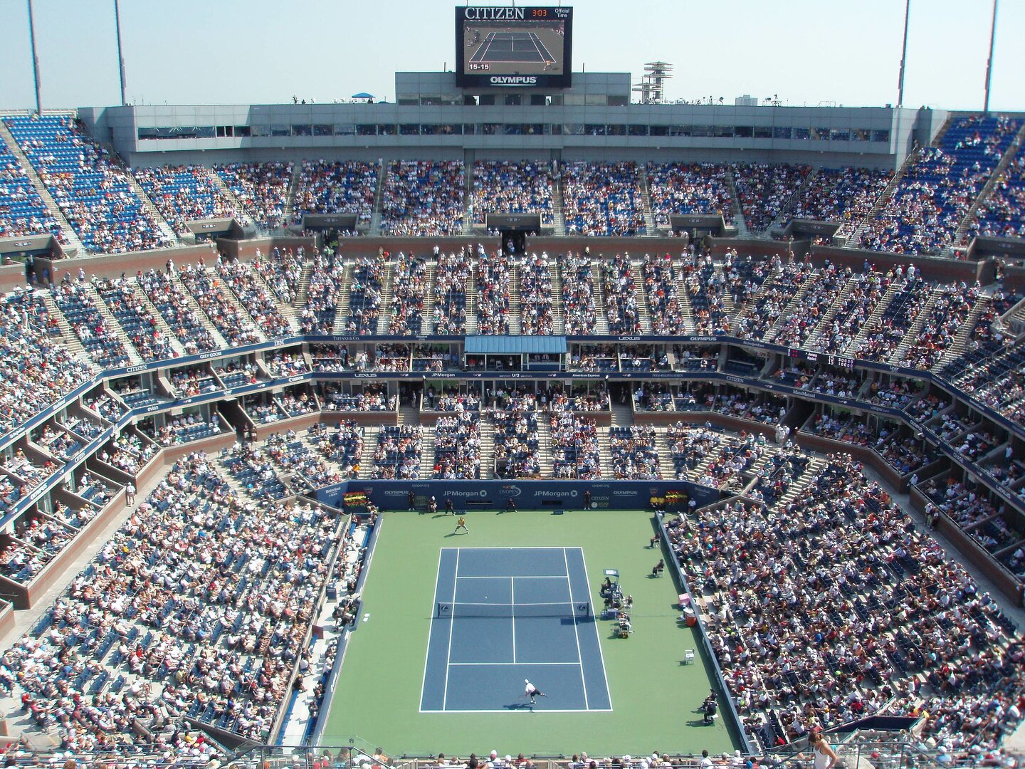 highest seating capacity tennis