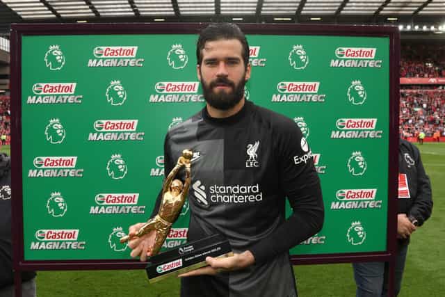 Top five players with most Premier League golden glove awards
