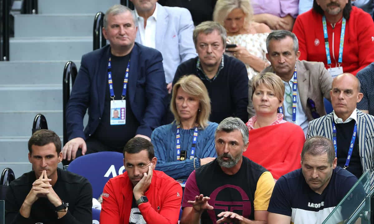 Why was Novak Djokovic's father missing from player box in Australian Open 2023 final?