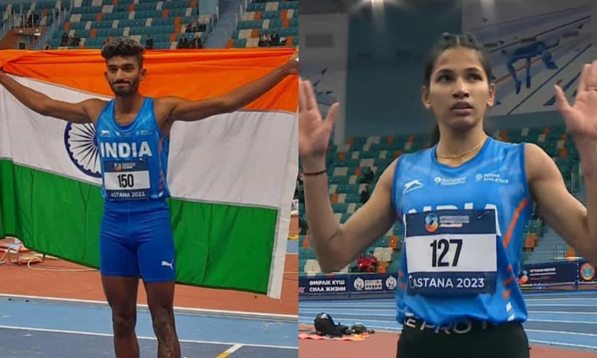 Asian Indoor Athletics Championships 2023: Jeswin Aldrin, Jyothi Yarraji win silver medals