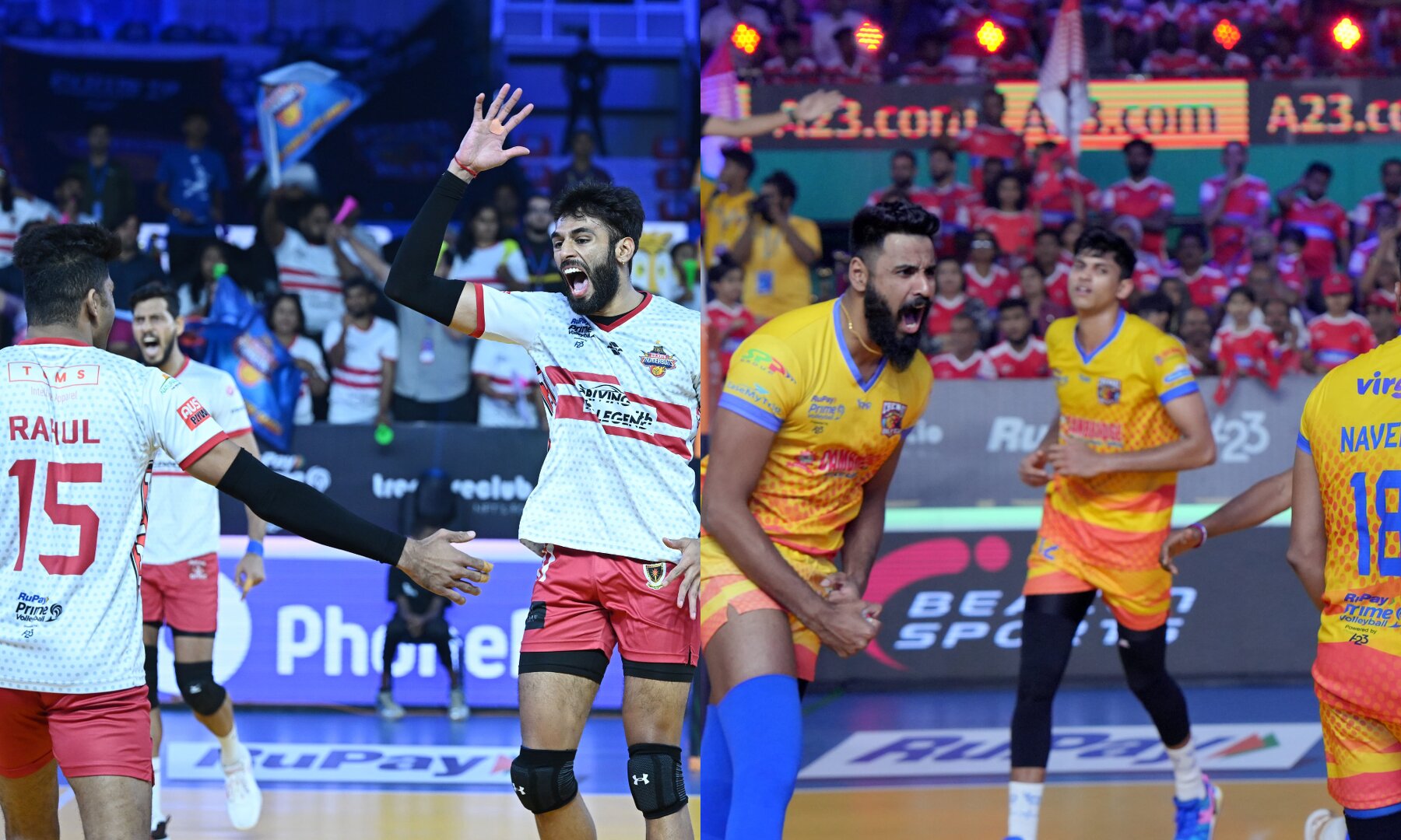 Kolkata Thunderbolts vs Chennai Blitz Prime Volleyball League